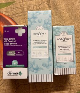 Combo Of Dot & Key Serum And Toner With The Derma