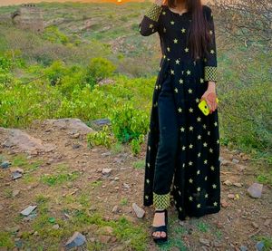 Starry Slit Cut Dress