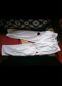 White Cutout Jeans