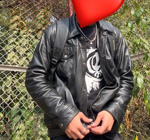 Super Dry Leather Jacket Men