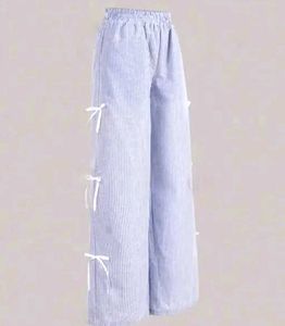 Blue Pinterest Bow Trouser
