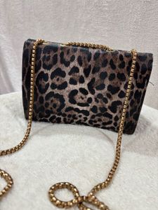 Leopard Print Chain Bag