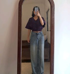 Sale!!Women Purple Blouse Top!!