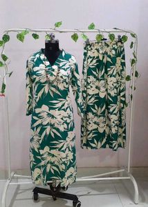 Brand New Big Floral Prints Coord Set