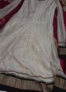 Anarkali Gown With Pant And Dupatta Like New