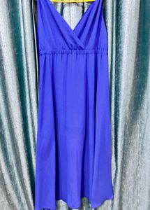 blue one piece party wear dress