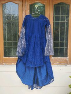 Stylish Blue Heavy Up-down Frock🌸