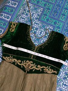 green anarkali