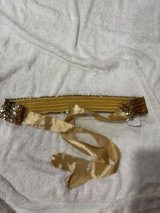 Sequin Gold Belt