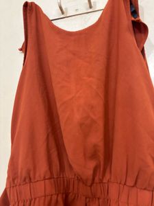 Orange Casual Dress