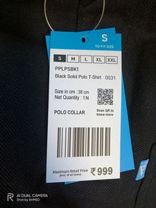 Printoonistic Black Polo Shirt - Size M