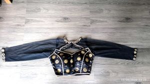 Gorgeous Blouse Combo Set Black And Withe