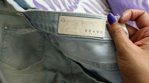 Ice Blue Colour Ripped Jeans