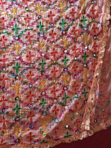 Women Phulkari Sheesha Duppatta