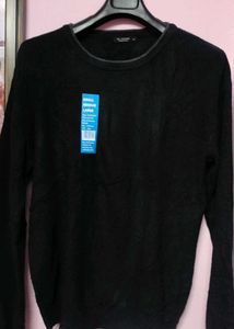 Stylish Black Knit Sweater