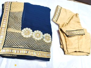 Blue Saree