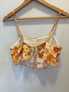 Back Tie Beautiful Floral Top