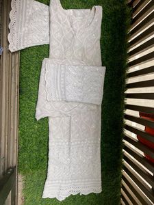 White Kurta With Pant