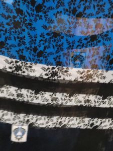Floral &amp; Striped Fabric Piece