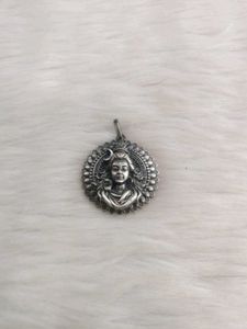 925 Black Oxidised Shiva Pendant Necklace With Hal