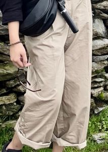 H&amp;M Original - Beige Oversized Pant/Trouser