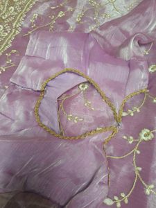 Saree+ Stiched Blouse+ Peticot