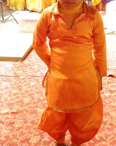 Haldi Kurta Set - Festive Orange