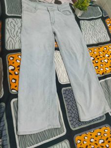 Light Wash Wide Leg Jeans