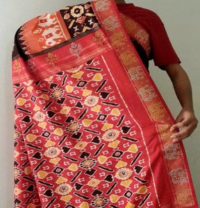 New RED and BROWN Patola Saare
