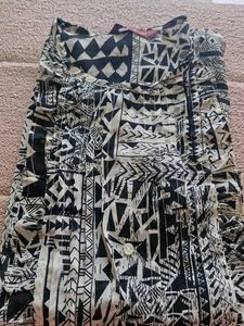 Balck And White Casual Evening Top (Only Cash)