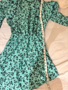 Vintage Floral Print Dress