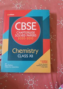 Arihant CBSE Chapterwise Solved 10 years Paper Chemistry