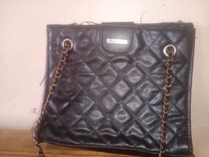 Fastrack Quilted Black Handbag
