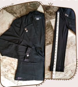Korean black fancy short blazer for girls/women