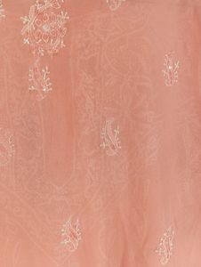 Peach Embroidered Casual Top ( Women)