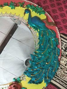 Handcrafted Peacock Wall Mirror