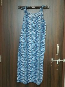 Blue Patterned Sundress