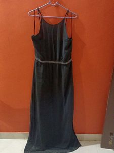 Elegant Maxi Dress With Rhinestones(Slit Legs)