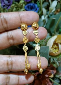 Elegant Gold Dangle Earrings