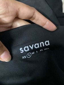 Crisscross Waist Black Leggings