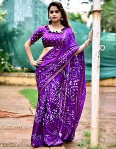 Soft Chiffon Bandhej Saree