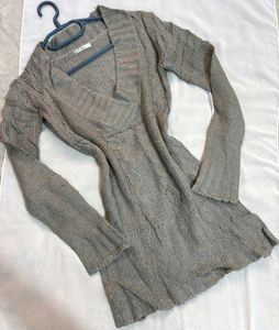 🎁Buy1 Get1 Free Gray Knitted Pullover Sweater