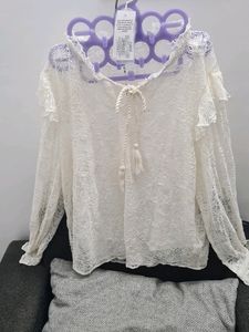 PROJECT EVE High-Neck Lace Top with Camisole