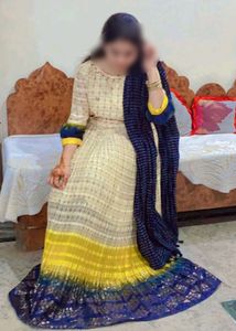 Woman Gown With Dupatta Set