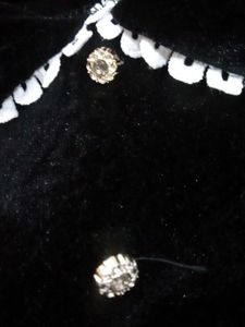 Black Velvet Cropped Top