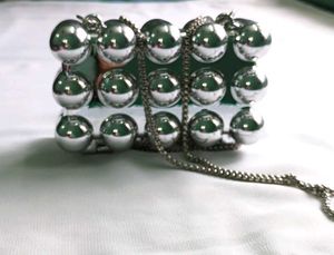 Silver Bouble Clutch