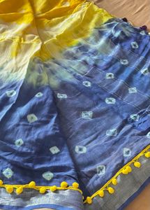 Hand Dyed Shibori Saree