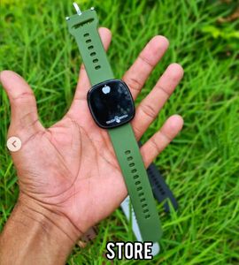 Green Apple Logo Touch Screen Digital Watch