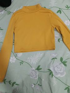 Mustard Yellow Crop Top