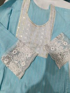 Elegant Sky Blue Kurta
